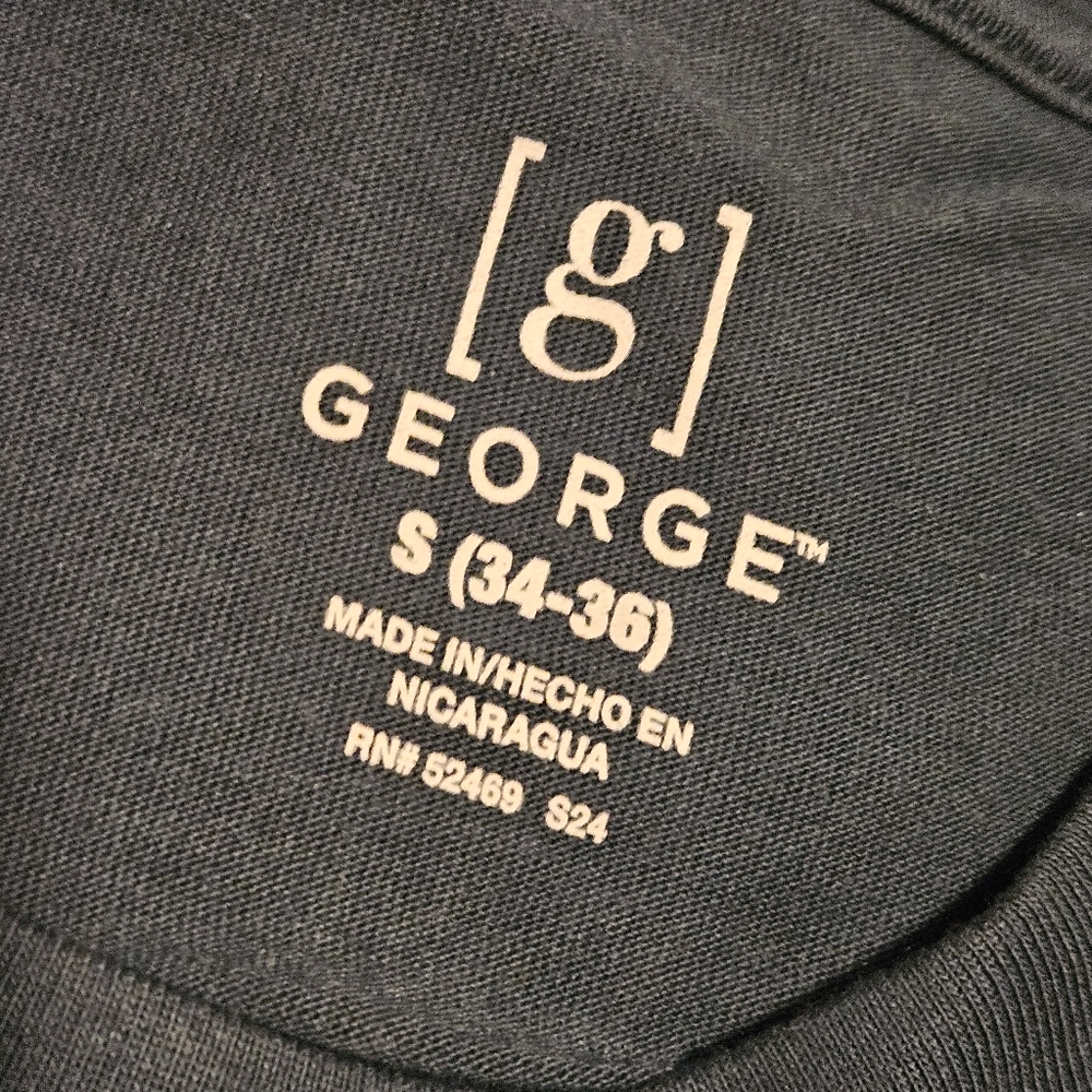 George Classic Cut T-Shirt Athletic Mens Small Men's S Greenish Blue - Picture 5 of 7